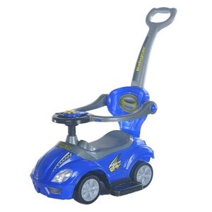 Detské odrážadlo Baby Mix Mega Car 3v1 s vodiacoutyčou, modré vyobraziť