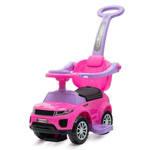 Detské hopsadlo na hranie Baby Mix s vodiacoutyčou SUV 3v1 Prime, ružové vyobraziť