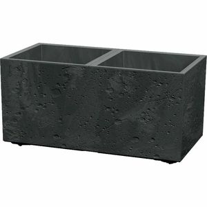 Kvetináč SIERRA CASE BETON EFFECT 57, 7 cm , čierny, S vyobraziť