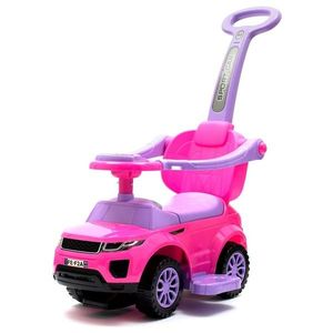 Detské hrajúce odrážadlo s vodiacou tyčou SUV 3v1 Baby Mix ružové vyobraziť