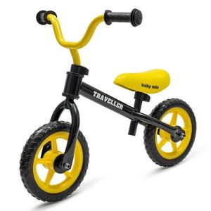 Detský balančný bicykel Baby Mix Traveller, čierny vyobraziť
