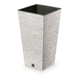 Kvetináč FURU SQUARE ECO WOOD s vložkou 39, 5 cm, biely ECO, L vyobraziť