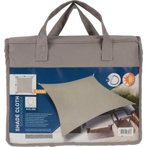 Tieniaca plachta s UV filtrom 50+, farba taupe, 3 x 3 m vyobraziť