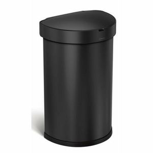 Simplehuman Polokrúhly bezdotykový kôš 45 l, čierna vyobraziť