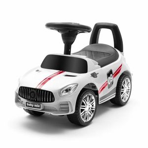 Baby Mix Detské odrážadlo so zvukom Racer, biele vyobraziť