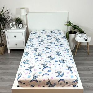 Jerry Fabrics Bavlnené prestieradlo Lilo and Stitch "Rainbow", 90 x 200 cm vyobraziť