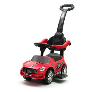 Baby Mix Detské odrážadlo so zvukom a vodiacoutyčou Racer, červené vyobraziť