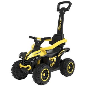 Detské odrážadlo Baby Mix Mega s vodiacou tyčou , žlté vyobraziť