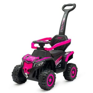 Baby Mix Detská elektrická kolobežka s vodiacoutyčou Ruggy, ružová vyobraziť