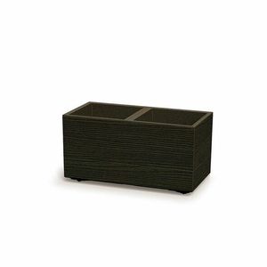 Kvetináč MADERA SQUARE ECO WOOD 57, 7 cm , tmavohnedý, S vyobraziť