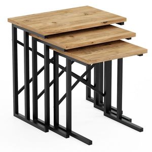 Odkladací stolík Brown Cross, 3 ks vyobraziť