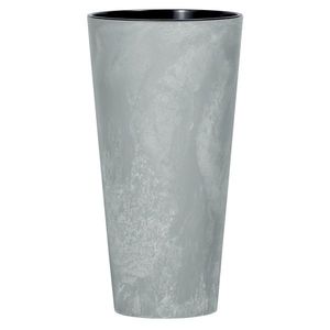 Kvetináč TUBUS SLIM BETON EFFECT s vložkou 25 cm, sivý, 25 cm vyobraziť