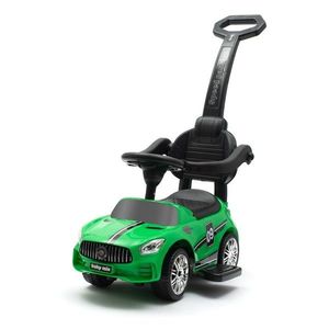 Baby Mix Detské odrážadlo so zvukom a vodiacoutyčou Racer, zelené vyobraziť