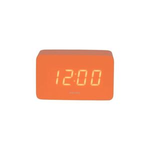 Karlsson 5983OR dizajnové LED hodiny s budíkom oranžová, 10 cm vyobraziť