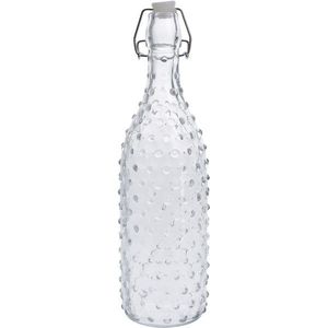 Sklenená fľaša s uzáverom Dots 1 l vyobraziť