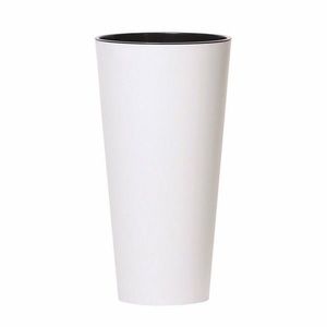 Kvetináč TUBUS SLIM s vložkou 30 cm, biely matný, 30 cm vyobraziť