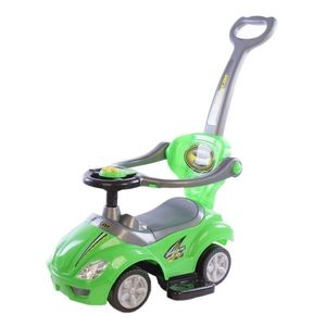 Detské odrážadlo Baby Mix Mega Car 3v1 s vodiacoutyčou, zelené vyobraziť
