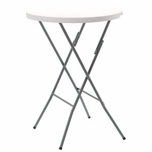 Aldotrade Skladací stôl na stolovanie, š.80 xv.110 cm, okrúhly vyobraziť