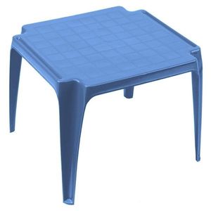 KONDELA Tavlo detský záhradný stolík modrá vyobraziť
