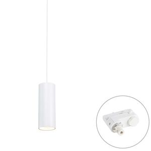 Design hanglamp wit incl. rail adapter 3-fase - 3-Phase Tubo vyobraziť