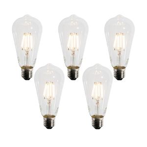 Sada 5 LED žiaroviek E27 A60 so súmrakovým senzorom 4W 400 lm 2200K vyobraziť