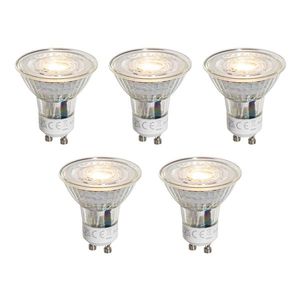 Set van 5 GU10 50mm dimbare LED lampen helder 4.9W 500 lm 2700K vyobraziť