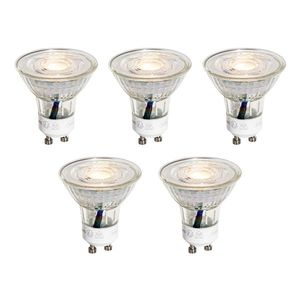 Set van 5 GU10 50mm LED lampen helder 3W 230 lm 2700K vyobraziť