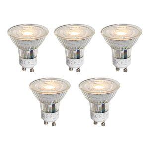 Set van 5 GU10 50mm LED lampen helder 1W 80 lm 2200K vyobraziť
