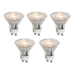 Set van 5 GU10 50mm LED lampen helder 3W 250 lm 2200K vyobraziť