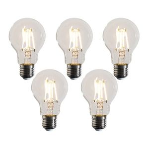 Set van 5 E27 dimbare LED lampen A60 helder 4.5W 500 lm 2700K vyobraziť