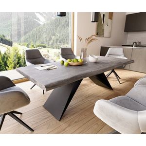 Jedálenský stôl Edge 220x100 cm XL akácia platina vyobraziť