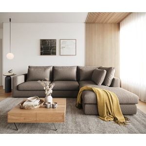 Rohová pohovka Isla 330x225 cm bouclé taupe pravá vyobraziť