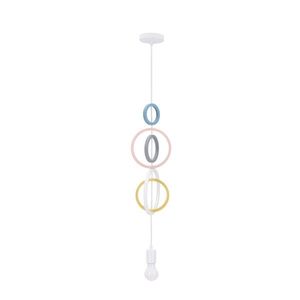 Závesná lampa Hoops 5 1x20W E27 iq detská mix farieb vyobraziť