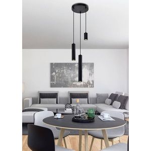 Závesná lampa čierna doska 3x25W Tubo vyobraziť