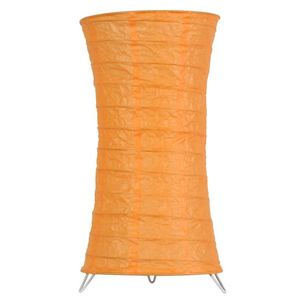 Papierová stojaca lampa oranžová noc 60W E14 Tai vyobraziť