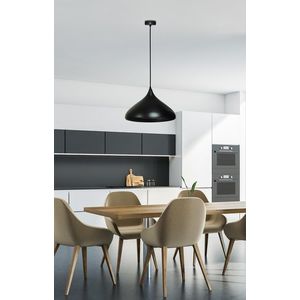 Závesná lampa čierna 42 cm Viborg Ledea vyobraziť