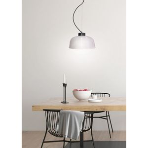 Závesná lampa Liverpool Ledea 27 cm sklo/čierny kábel vyobraziť
