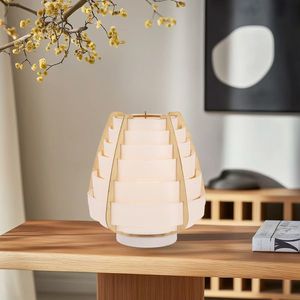 Stolová lampa béžová drevo+plast Nagoja Ledea vyobraziť