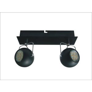 Stropné svietidlo Tony strip 2X3W LED GU10 matné čierne vyobraziť