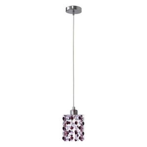 Závesná lampa chróm/bordové kryštály G9 Classic vyobraziť