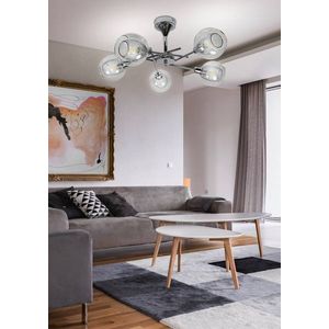 Závesná stropná lampa Ozzo chrómový luster vyobraziť