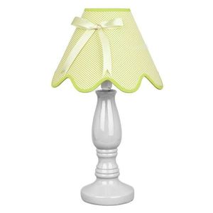 Stolová lampa Lola v pistáciovej a bielej farbe vyobraziť