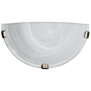 Stropná lampa Duna 1/2, biela, chrómová, držiak, 60W vyobraziť