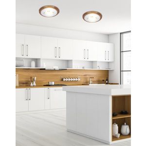 Stropné svietidlo Rustica, drevené štandardné, 1x60 W, E27, dub vyobraziť