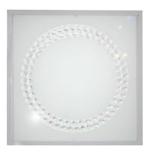 Stropné svietidlo Lux Plafon 16W Led 6500K Saténové veľké krúžky vyobraziť