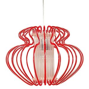 Červená závesná lampa 52x42cm Imperia vyobraziť