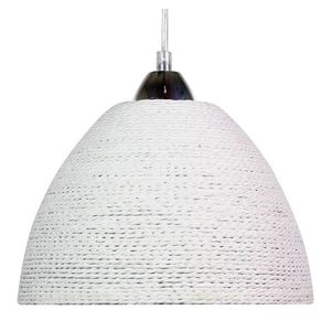 Závesná lampa z bieleho pleteného povrázku vyobraziť