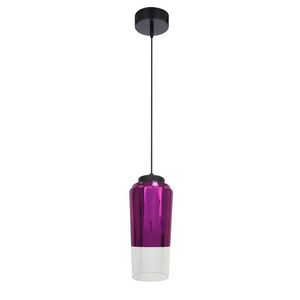 Závesná stropná lampa 1X60W E27 fialová TUBE vyobraziť