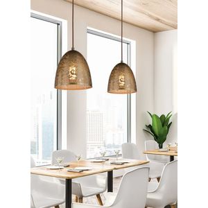 Závesná stropná lampa sfinga kužeľ e27 prelamovaná patina vyobraziť