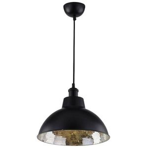 Závesná stropná lampa 1X60W E27 čierna SCRIMI vyobraziť